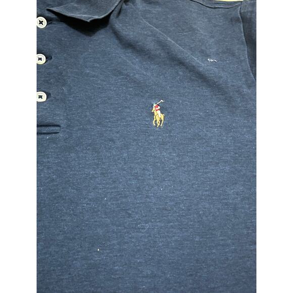 Polo Ralph Lauren Men’s Navy Coller Shit Size XL TG - Picture 2 of 6